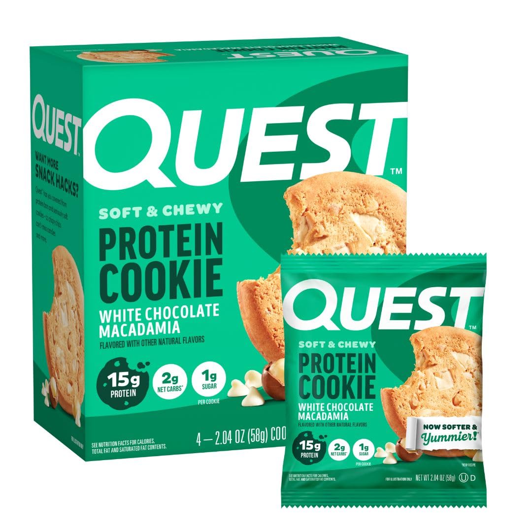 15g of protein per cookie from a milk and whey protein isolate blend