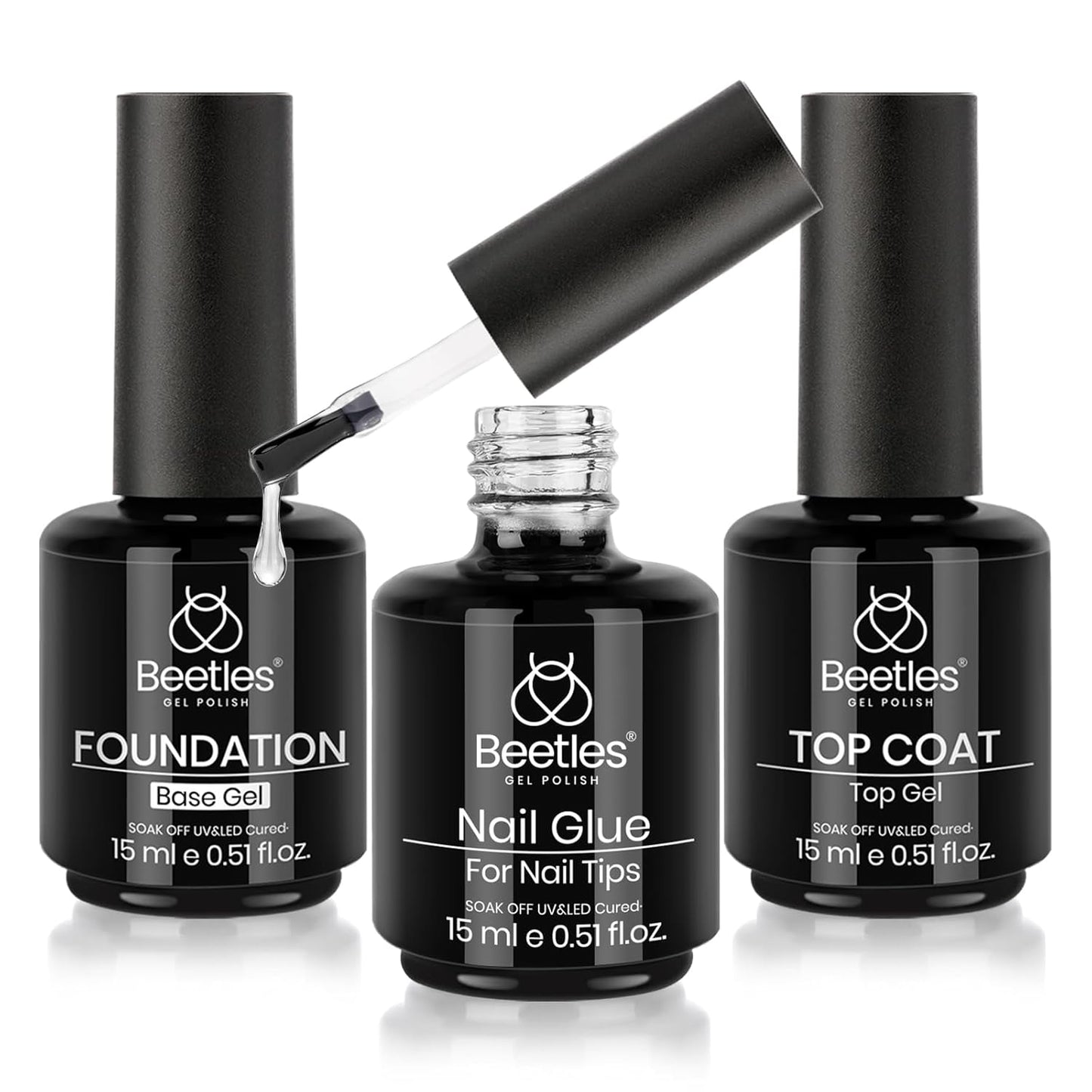 15ml 9-in-1 multi-functional nail glue gel functioning as base gel, blooming gel, rhinestone glue, slip solution, and tip adhesive