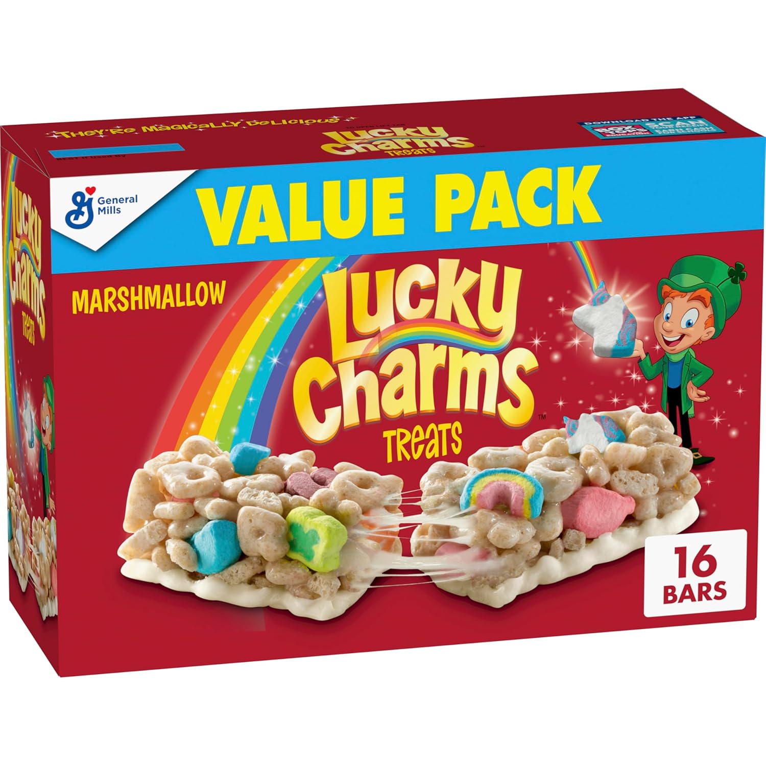 16 individually wrapped bars for portion control and portability
