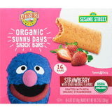 Earth's Best Organic Kids Snack Bars – Picky Toddler Friendly Strawberry Bars Packed in Sesame Street Themed Box for Snack Corner at Home