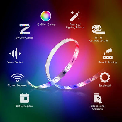 16 million colors with 1%–100% full-range dimming
