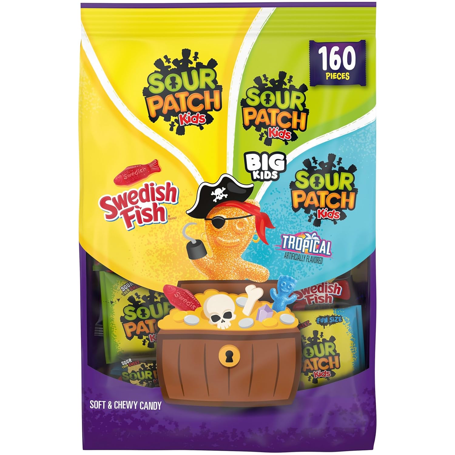 160 individually wrapped trick-or-treat bags in a single bulk pack