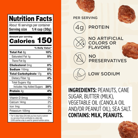 17 oz resealable stand-up pouch for freshness and portion control