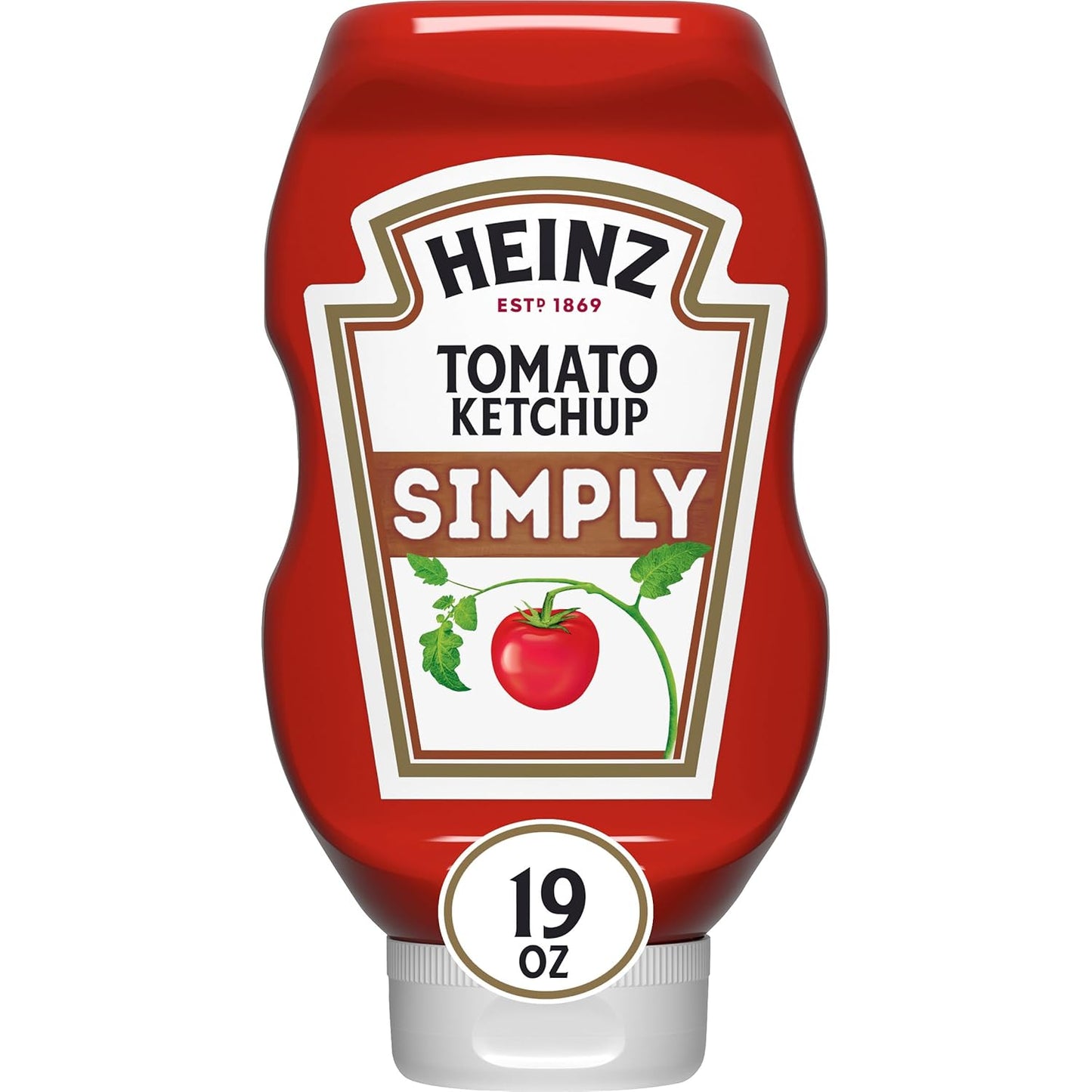 19 oz easy-squeeze plastic bottle with resealable cap