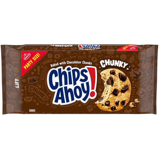 24.75 oz party size resealable pouch for extended freshness