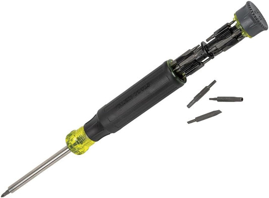 27-in-1 design with 26 industrial-strength double-ended precision bits plus integrated 3.5mm nut driver