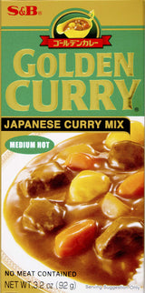 S&B Golden Curry Japanese Curry Mix, Medium Hot, 3.2 oz – Wholesome Japanese Dinner Base for Balanced Home Cooking
