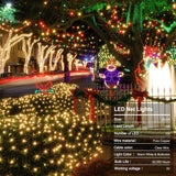 Brightown Cool-to-Touch Net Lights Battery Powered – Child and Pet Safe Holiday Lighting with Auto Timer