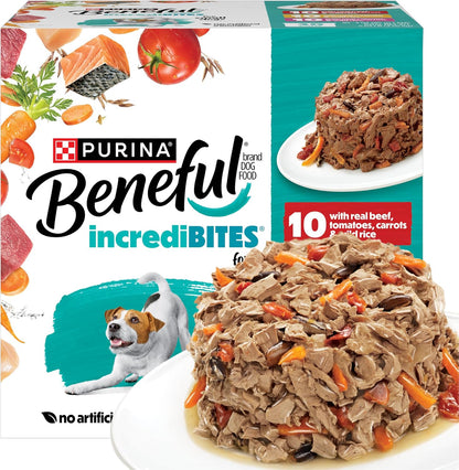 30-can variety pack containing beef, chicken, and salmon recipes in 3 oz cans