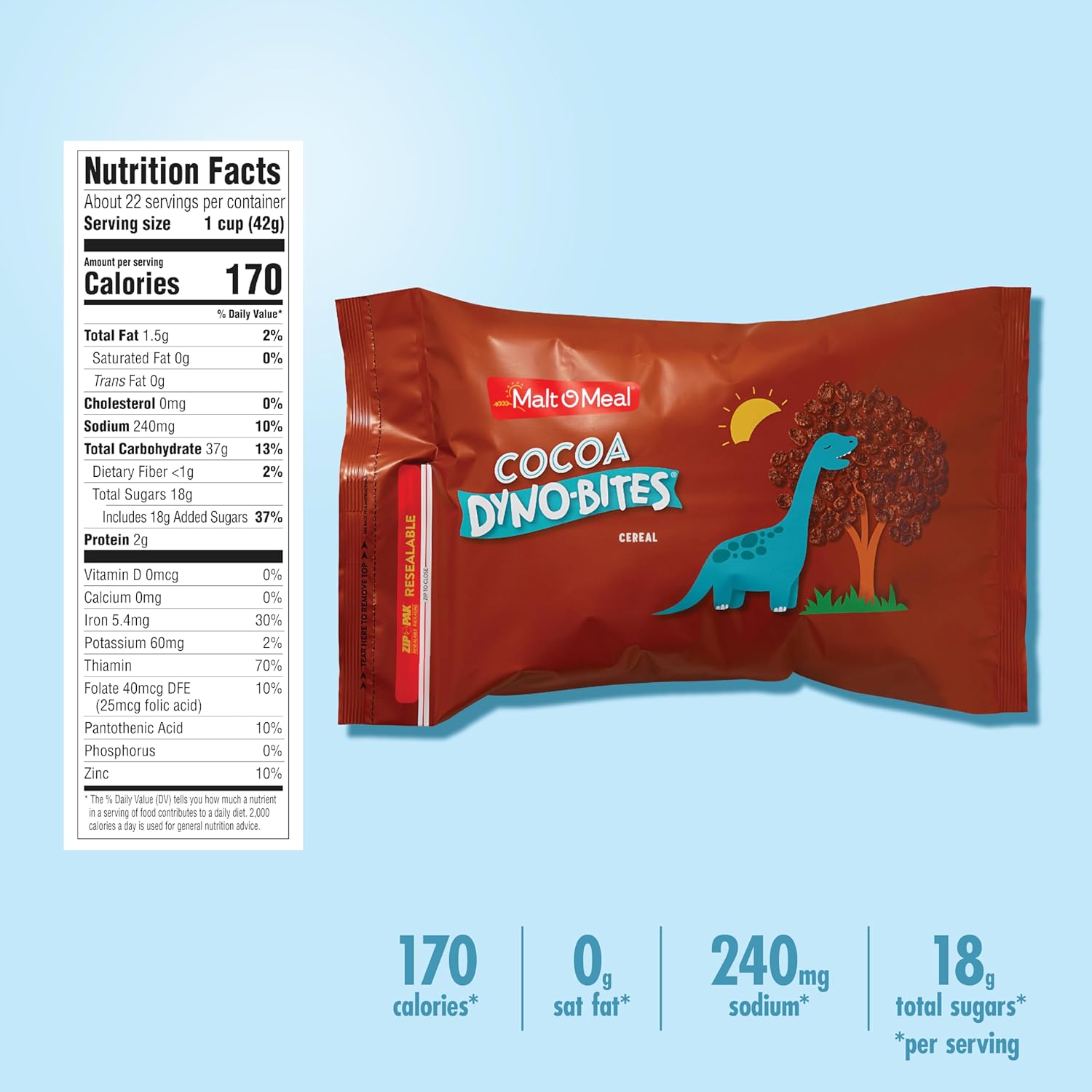 32 oz family-size resealable bag (also available in 25 oz variant)