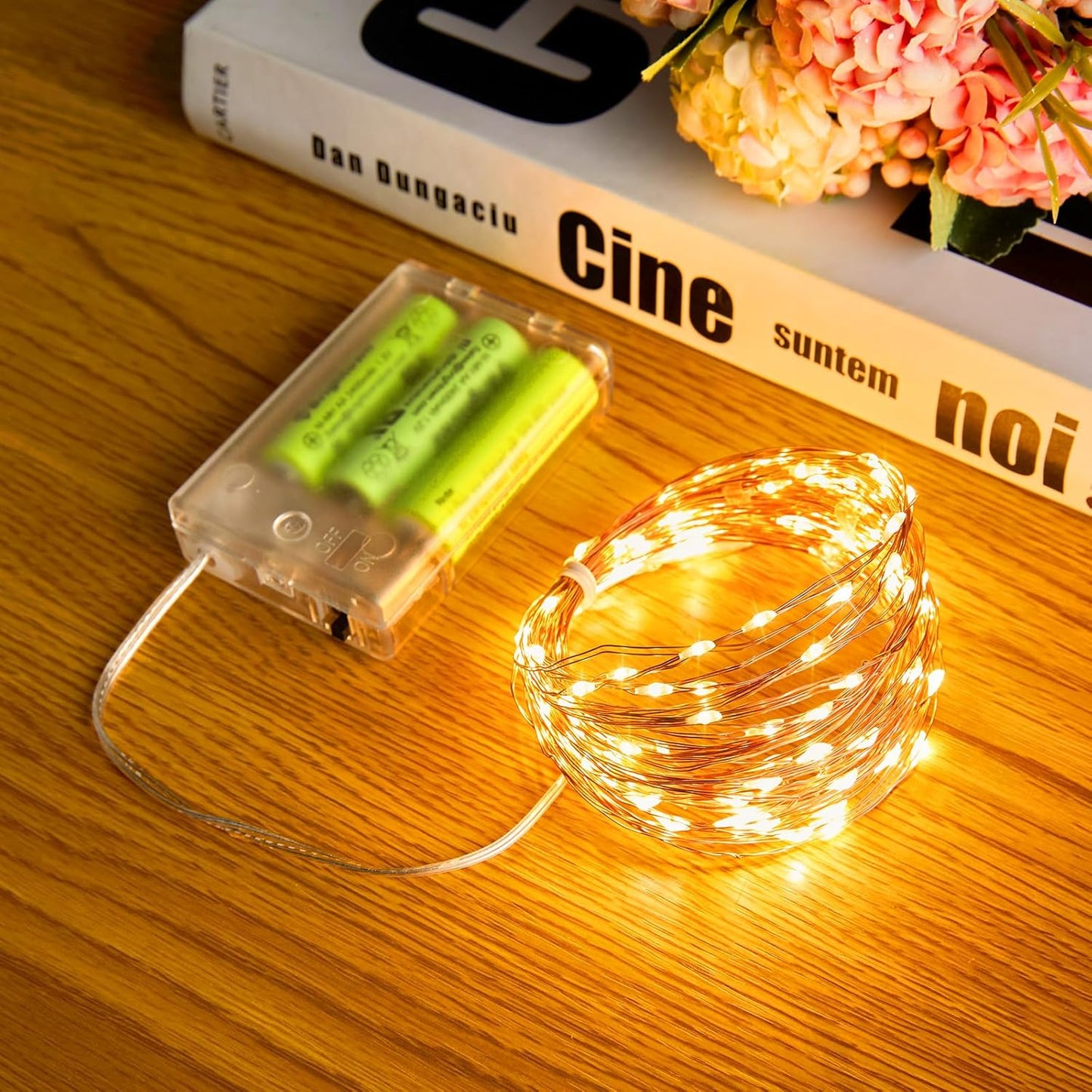 33ft string with 100 independent leds spaced 4 inches apart for dense illumination