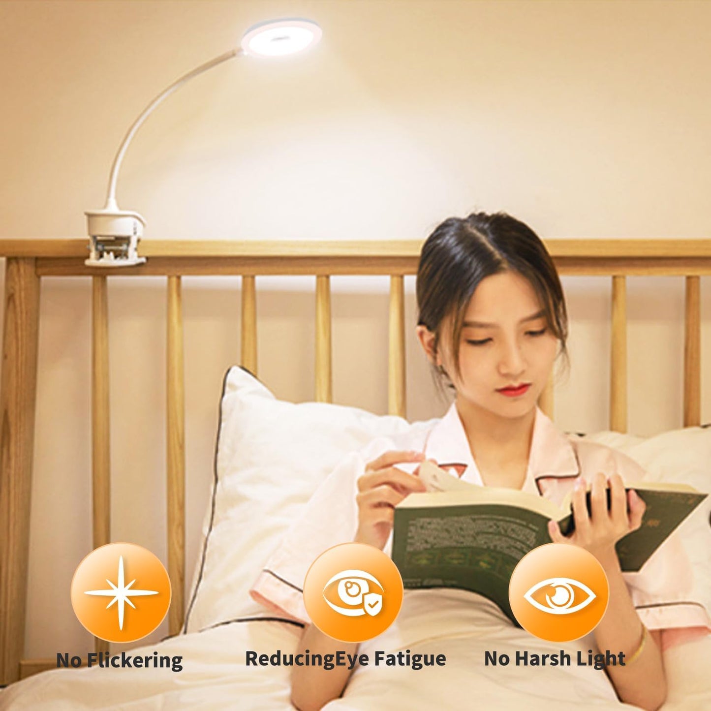 360° flexible gooseneck for precise light positioning