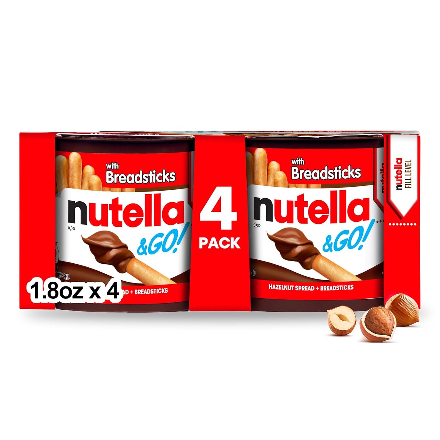4-pack of 1.9 oz individual snack cups (total 7.6 oz)