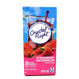 Crystal Light Strawberry Watermelon – On-the-Go Flavored Water for Yeti Cups, Hiking, and Picnics, Sugar-Free, 6 Single-Serve Packets