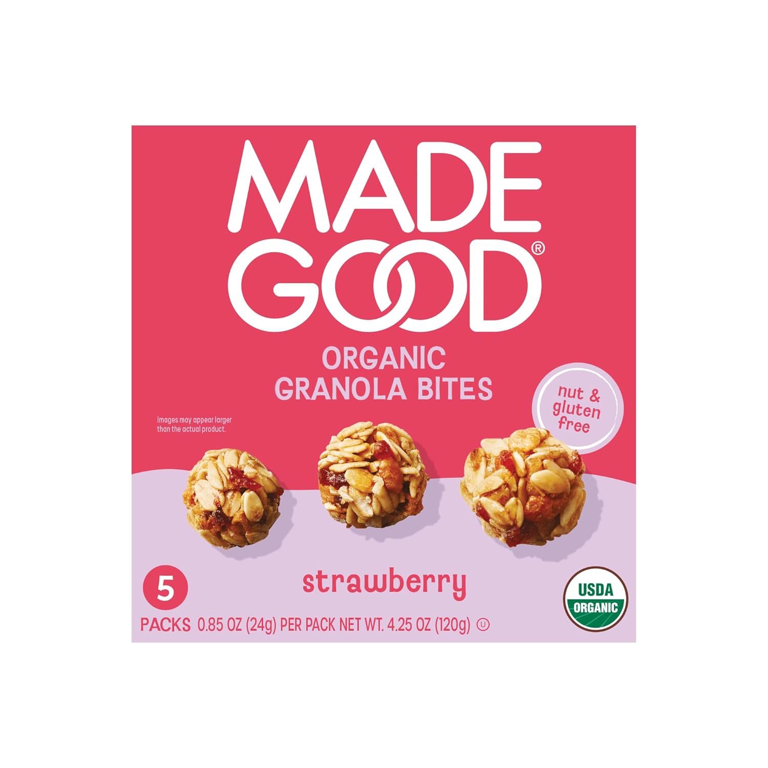 5 individually wrapped 0.85 oz portion packs per box