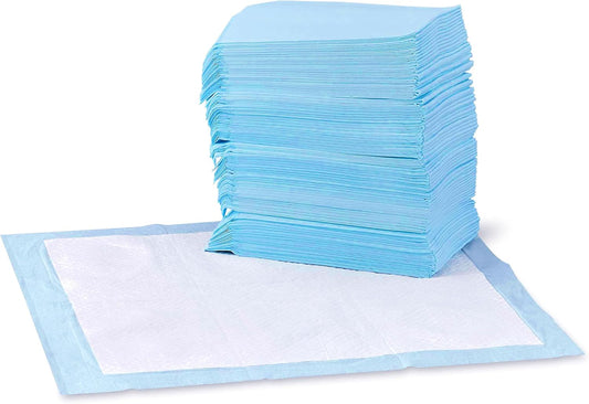 5-layer construction with absorbent core that turns liquid to gel on contact