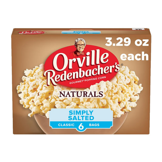 6 microwavable bags per box in 3.3 oz classic share size