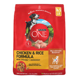 Purina ONE SmartBlend Adult Dog Food with Real Chicken – Glucosamine Joint Support and Omega-6 Skin Care, 8 lb Bag