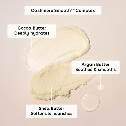 7 fl oz bottle designed as step 1 of a 3-step eos cashmere shave regimen