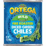 Ortega Fire-Roasted Mild Diced Green Chiles 7 oz Can — Portable Flavor for RV Galley and Camp Kitchens