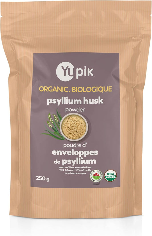 8.8 oz resealable pouch with coarse-milled psyllium husk at 95% purity