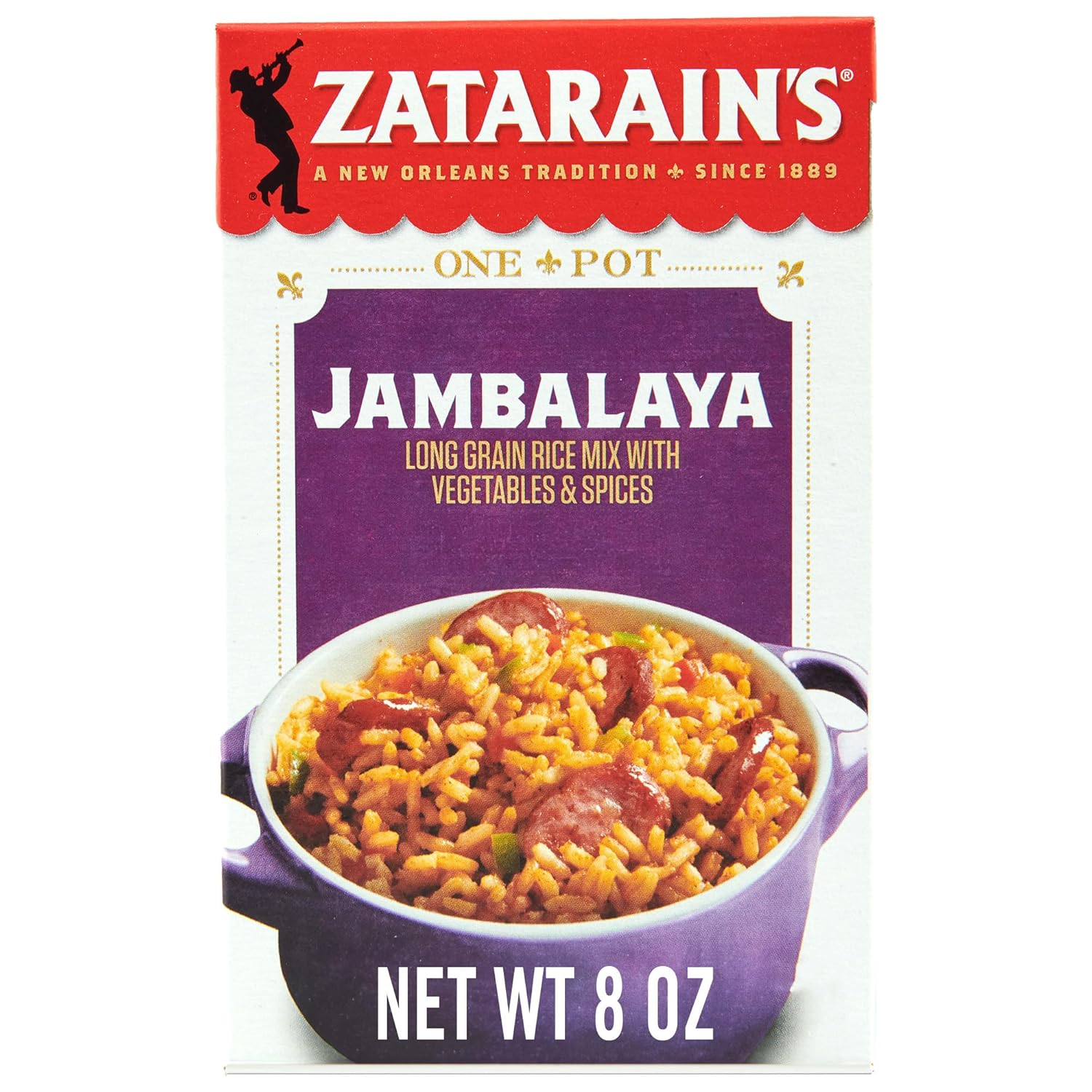 8 oz box of long grain rice jambalaya mix