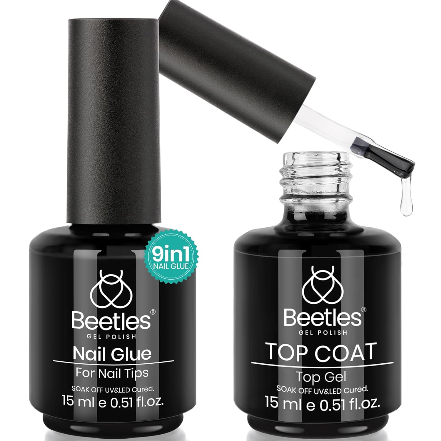 9-in-1 uv gel formula: nail glue, base gel, blooming gel, rhinestone glue, slip solution in one