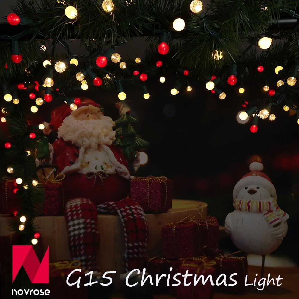 Addlon G15 Mini Globe Lights – Family-Friendly Kids Room Christmas Decor with ETL Certified Indoor Safety Design