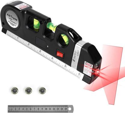 AikTryee Cross Line Laser Level – Studio and Workshop Tool for Solo Renovators Working Without a Second Pair of Hands