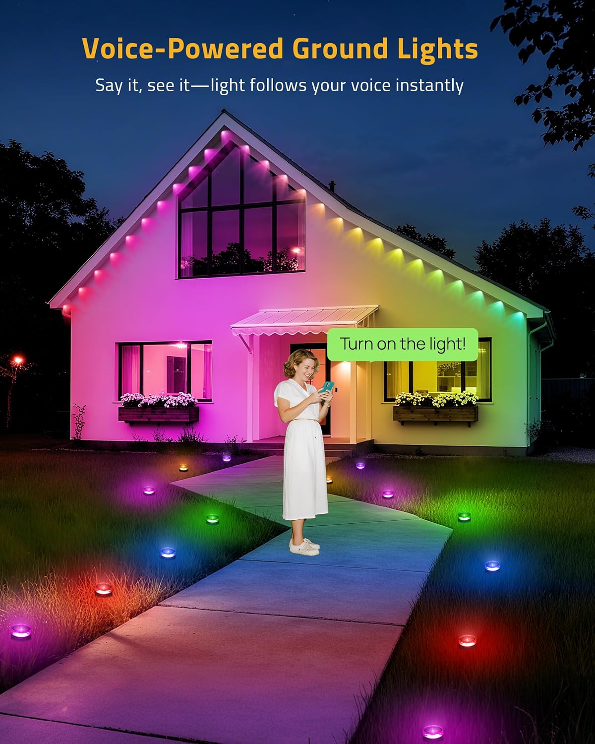 Aoycocr Smart Pathway Lights – Unique Housewarming and Birthday Gift for Women Who Love Outdoor Decor