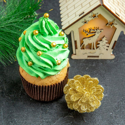 Artisan Gold Pearl Cake Decorations – Multi-Size Shimmer Sprinkles for Luxury Bridal Showpieces and Fine Pastries