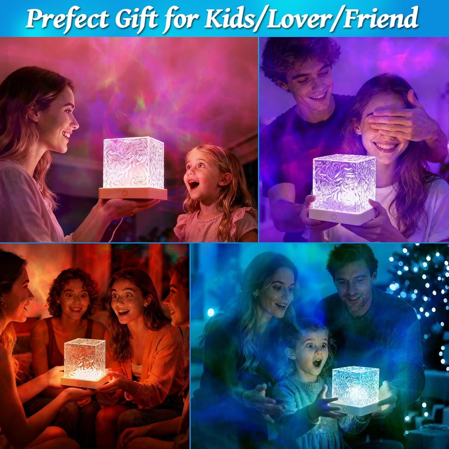 AuroraLume 4.3 Inch Galaxy Projector – Simple Cordless Mood Lamp for Intentional Living Spaces