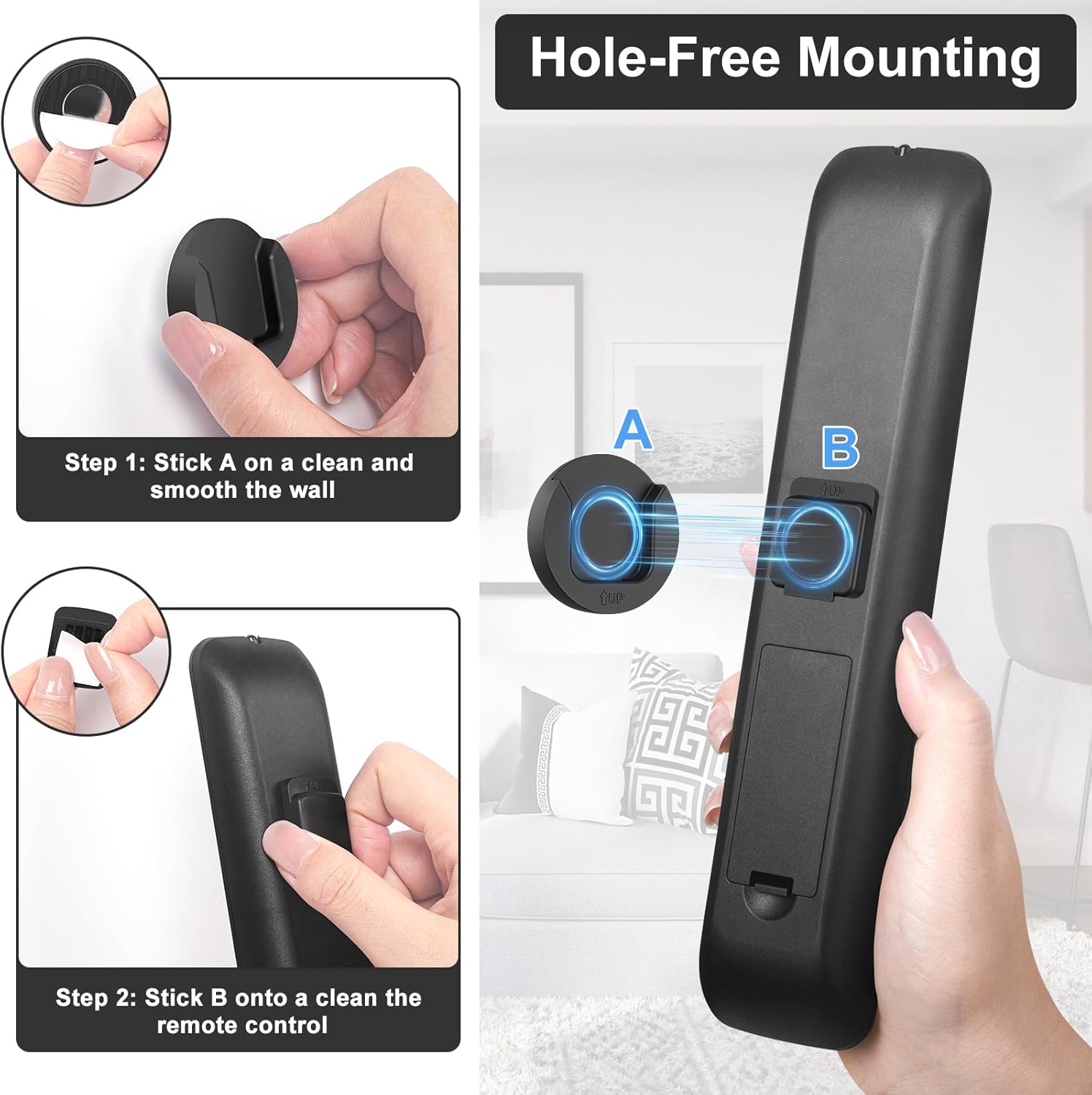 automatic self-aligning limit for one-handed remote drop-in