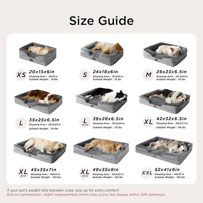 Bedsure OEKO-TEX Pet Sofa – Certified Safe Cushion for Puppies, Seniors, and Incontinent Pets