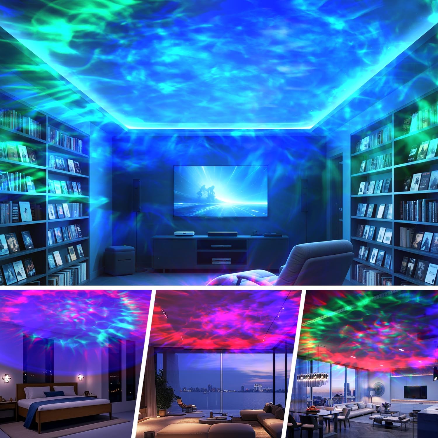 Bedtime Wellness Galaxy Projector – Soothing Star Ceiling Lamp for Sleep Routine, Yoga Corner, and Mindfulness Practice