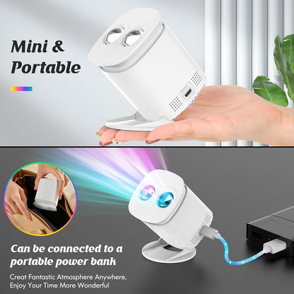 Bedtime Wellness Galaxy Projector – Soothing Star Ceiling Lamp for Sleep Routine, Yoga Corner, and Mindfulness Practice