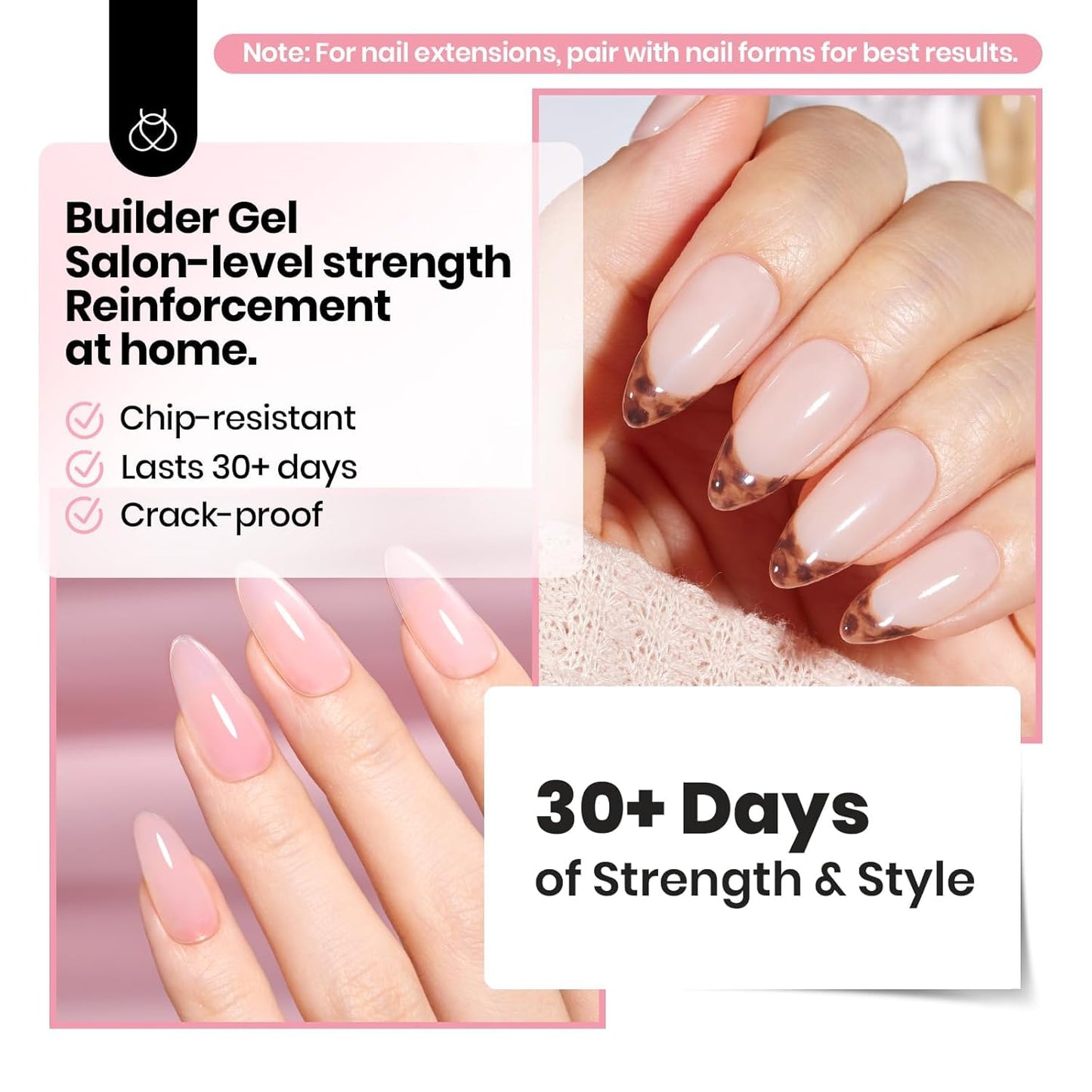 Beetles Clear Builder Gel HEMA-Free – Stress-Free Nail Strengthening Ritual for Sensitive Skin