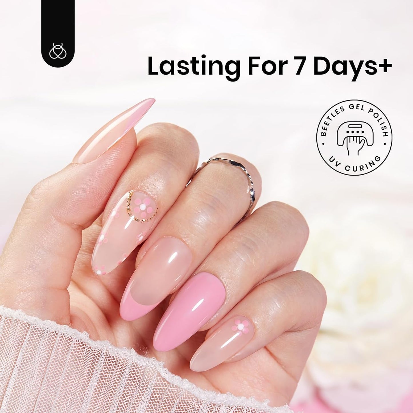 Beetles Peel Off Base Coat for Mindful Nail Care Wind-Down, Acetone-Free Removal