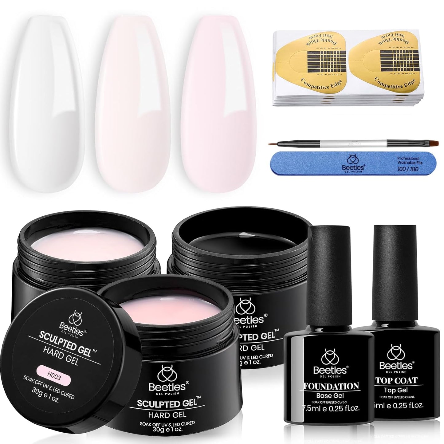 Beetles Soothing Hard Gel Manicure Kit – A Relaxing Nail Therapy Ritual for Sensitive Skin Types
