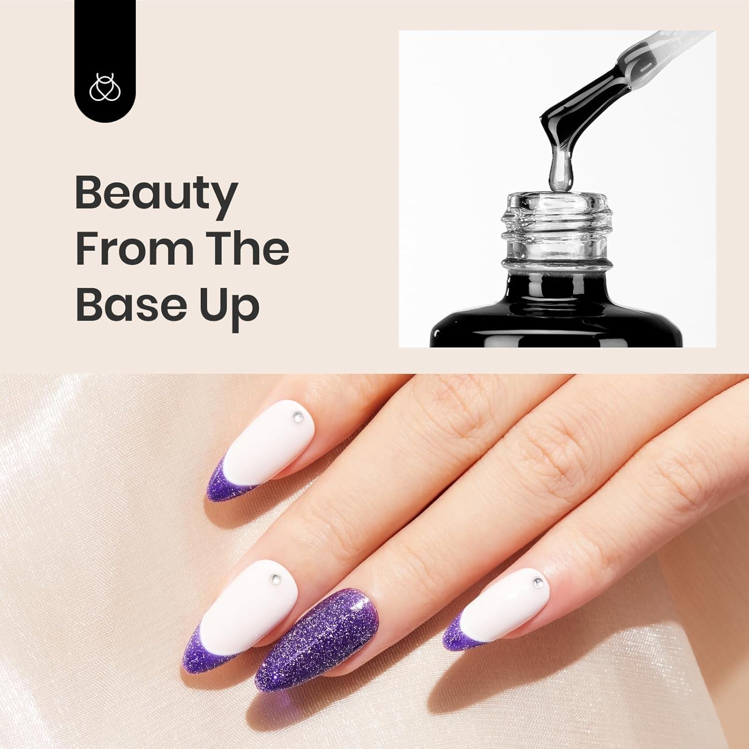 Beetles Universal Gel Polish Base Coat No Wipe – One Neutral Layer Compatible With Every Gel Brand