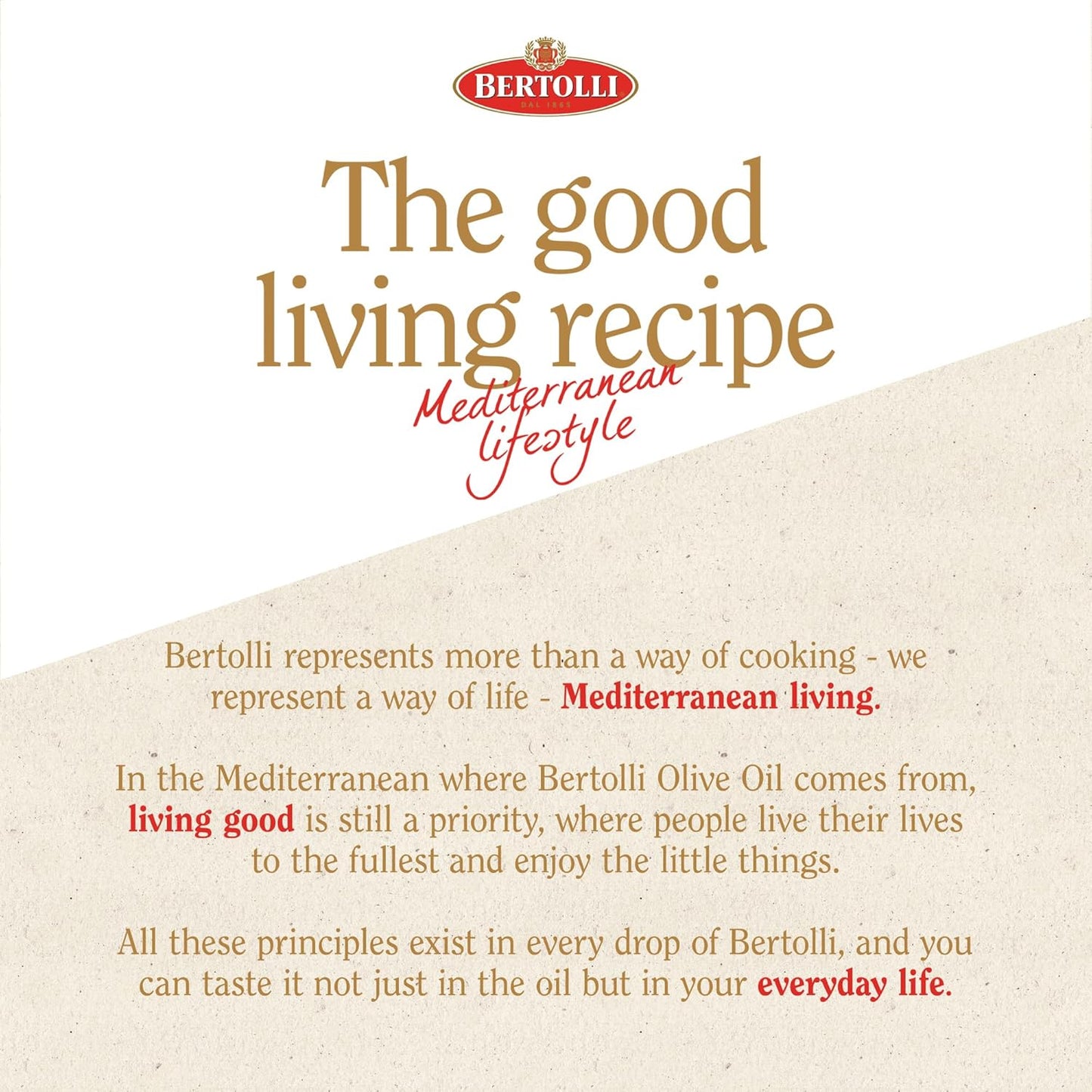 Bertolli Extra Virgin Olive Oil Rich Taste 32 fl oz – Holiday Gift Basket Essential for Foodie Friends
