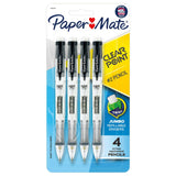 Paper Mate Clearpoint Mechanical Pencils 0.7mm HB #2 for Kids' Backpacks and School Supplies, Easy Side-Click Lead Advance for Small Hands, 4 Count