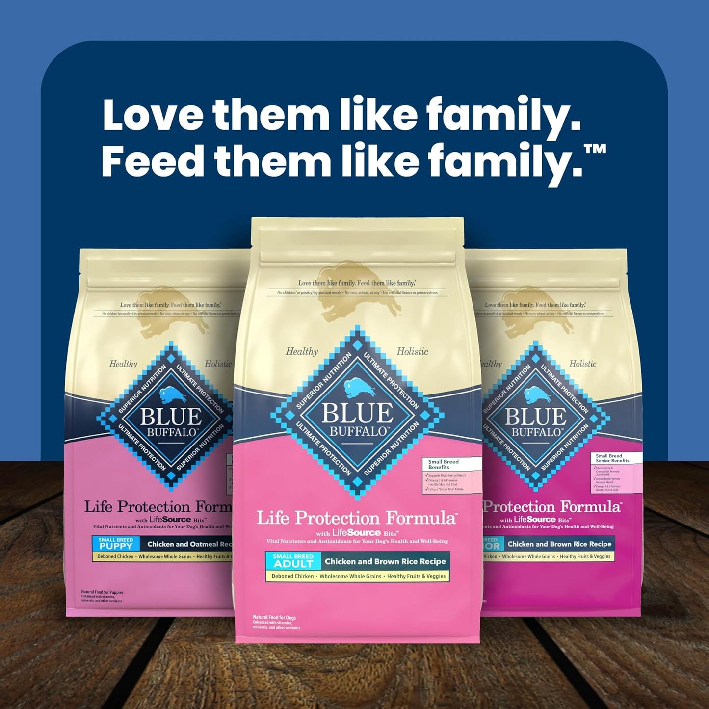 Blue Buffalo Life Protection Formula Chicken & Brown Rice – Holistic Adult Small Breed Dry Food Supporting Mobility, Skin, and Immune Health