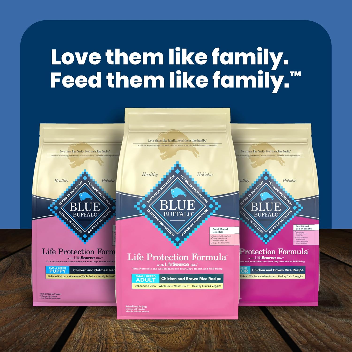 Blue Buffalo Life Protection Formula Chicken & Brown Rice – Holistic Adult Small Breed Dry Food Supporting Mobility, Skin, and Immune Health