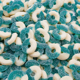 Gummy Candy Bulk BLUE RASPBERRY Rings 1 lb – Conference Room & Staff Appreciation Snack, Resealable Gummies