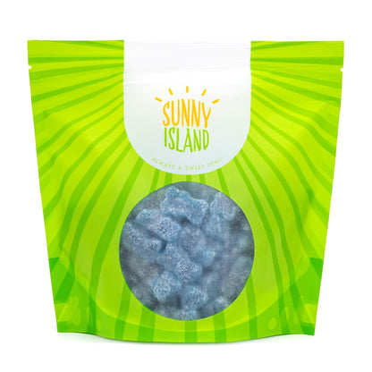 Blue Themed Party Gift Candy 1 lb Sour Gummy Bears Gelatin Free for New Parents and Shower Hostesses