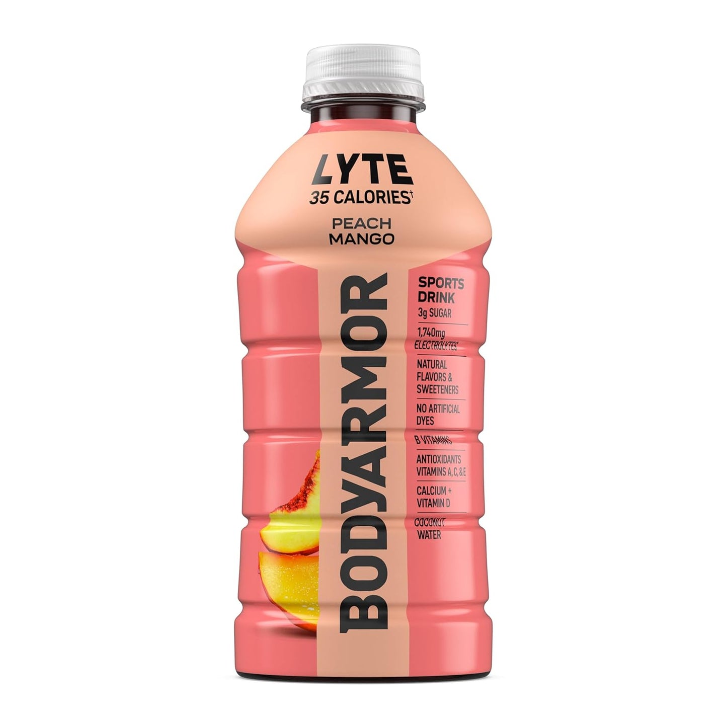 BODYARMOR LYTE Family Friendly Electrolyte Beverage for School Lunch Boxes and Backyard Play, 28 Fl Oz Bottles (15 Pack)