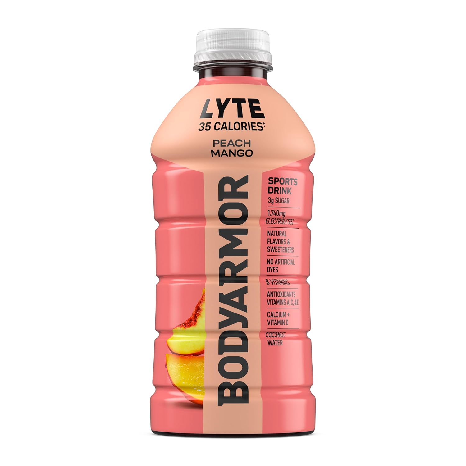 BODYARMOR LYTE Family Friendly Electrolyte Beverage for School Lunch Boxes and Backyard Play, 28 Fl Oz Bottles (15 Pack)