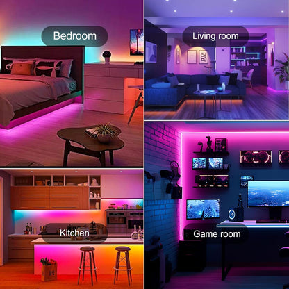 [Brand] Music Sync LED Strip with App Control – Immersive Backlighting for Streaming Studio and Workstation