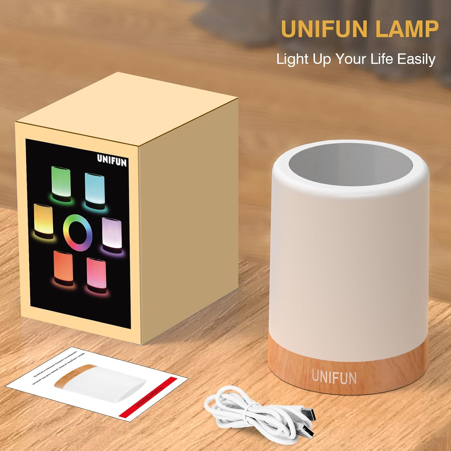 [Brand Name] Sleep Aid Night Light with Red Light Mode, Rechargeable Touch Lamp for Migraine Friendly Bedrooms and Meditation